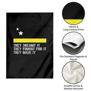 Curaçao Flag History Pride Garden Flag They Dreamt Fought Made It TS02 Print Your Wear