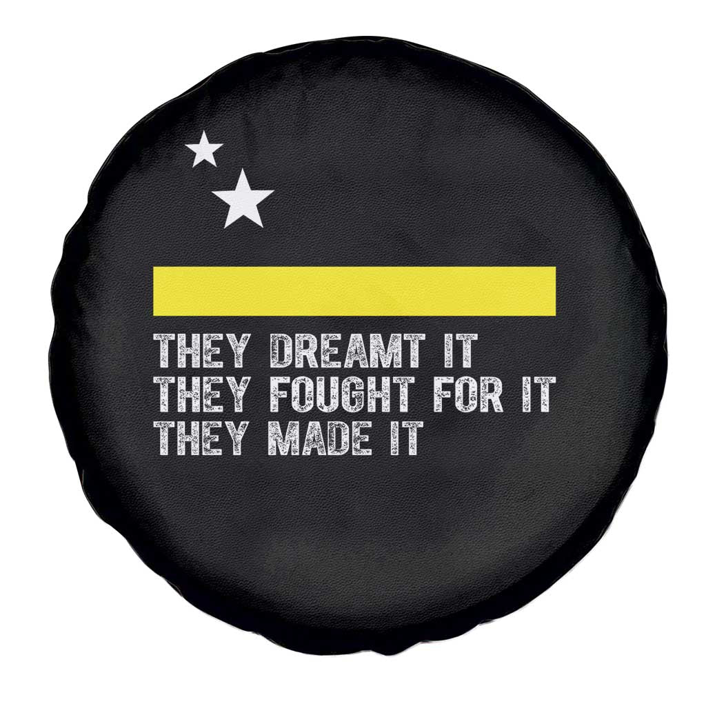Curaçao Flag History Pride Spare Tire Cover They Dreamt Fought Made It TS02 Print Your Wear