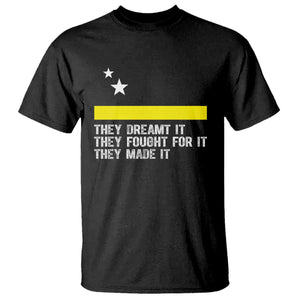 Curaçao Flag History Pride T Shirt They Dreamt Fought Made It TS02 Black Print Your Wear