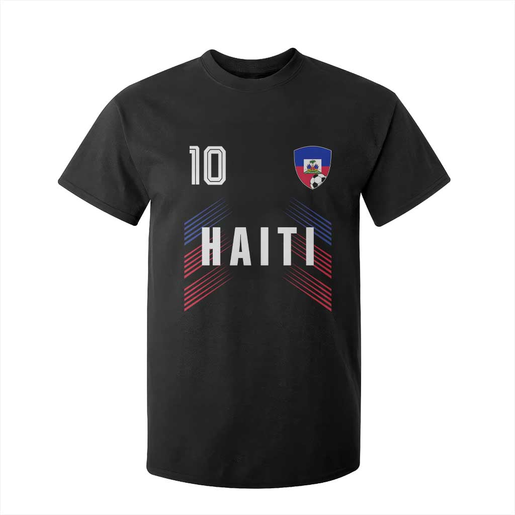 Haiti Soccer Sports Graphic Number 10 Jersey Style T Shirt For Kid Proud Haitian Football Fans Game Day Pride TS02 Black Print Your Wear