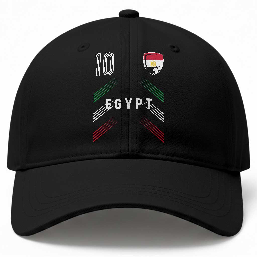 Egypt Soccer Sports Graphic Number 10 Jersey Style Baseball Cap Proud Egyptian Football Fans Game Day Pride TS02 Print Your Wear