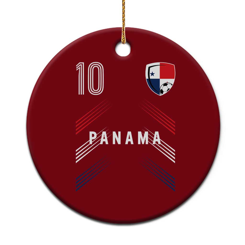 Panama Soccer Sports Graphic Number 10 Jersey Style Ceramic Ornament Proud Panamanian Football Fans Game Day Pride TS02 1pc Red Print Your Wear