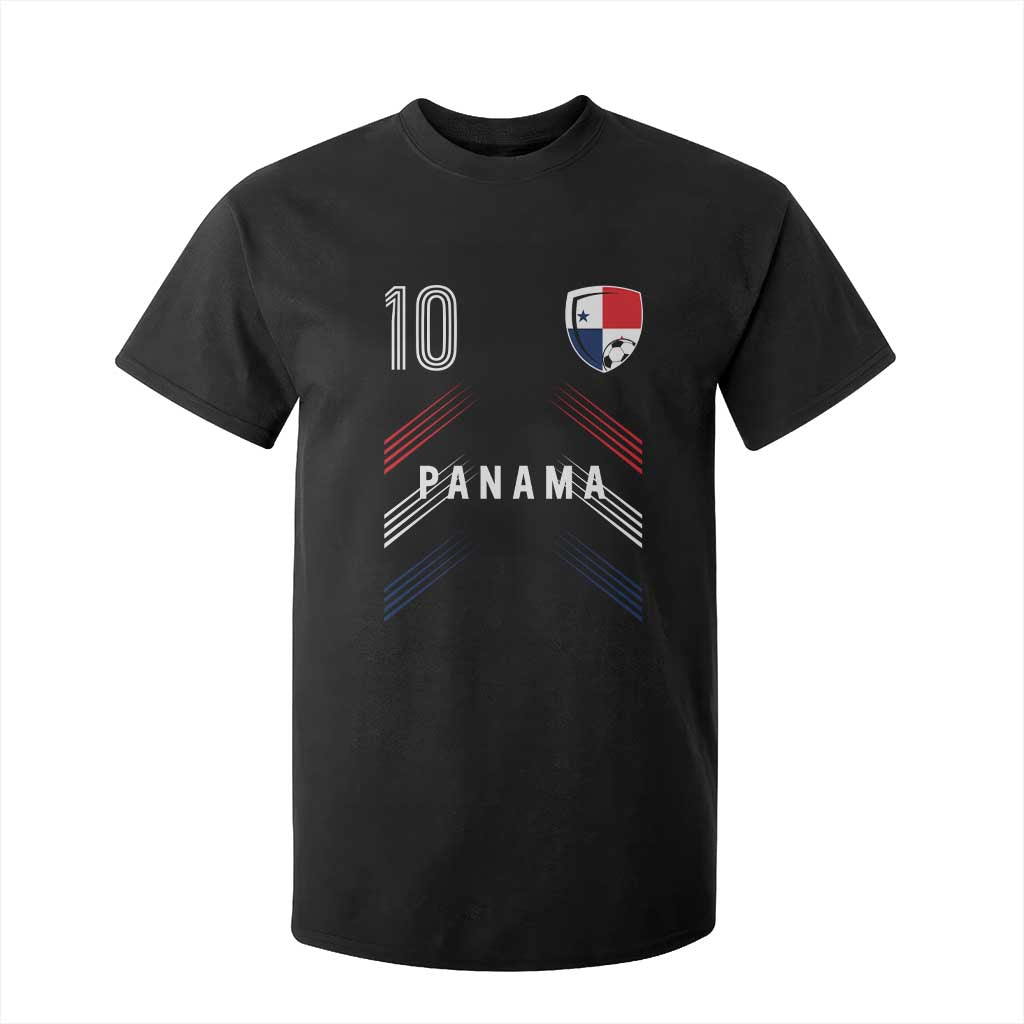 Panama Soccer Sports Graphic Number 10 Jersey Style T Shirt For Kid Proud Panamanian Football Fans Game Day Pride TS02 Black Print Your Wear