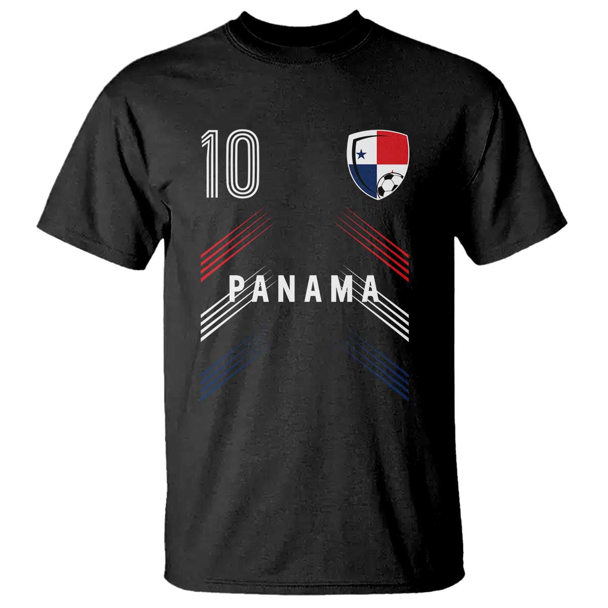 Panama Soccer Sports Graphic Number 10 Jersey Style T Shirt Proud Panamanian Football Fans Game Day Pride TS02 Black Print Your Wear