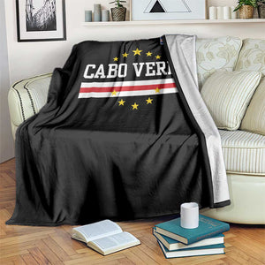 Cabo Verde Athletic Varsity Style Throw Blanket Cape Verde Flag Stars National Pride TS02 Print Your Wear