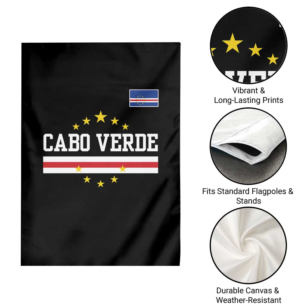 Cabo Verde Athletic Varsity Style Garden Flag Cape Verde Flag Stars National Pride TS02 Print Your Wear