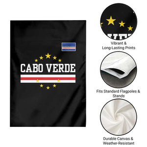 Cabo Verde Athletic Varsity Style Garden Flag Cape Verde Flag Stars National Pride TS02 Print Your Wear