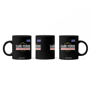 Cabo Verde Athletic Varsity Style Coffee Mug Cape Verde Flag Stars National Pride TS02 Print Your Wear
