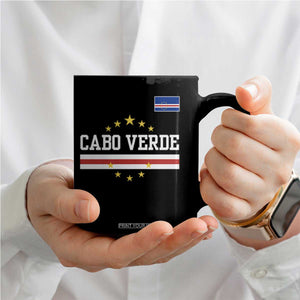 Cabo Verde Athletic Varsity Style Coffee Mug Cape Verde Flag Stars National Pride TS02 Print Your Wear