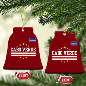 Cabo Verde Athletic Varsity Style Ceramic Ornament Cape Verde Flag Stars National Pride TS02 Print Your Wear