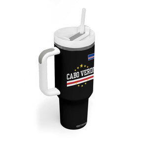 Cabo Verde Athletic Varsity Style Tumbler With Handle Cape Verde Flag Stars National Pride TS02 Print Your Wear
