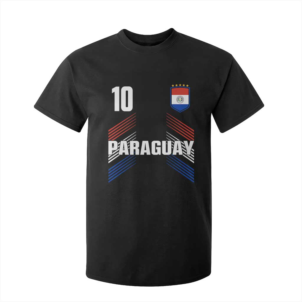 Paraguay Soccer Sports Graphic Number 10 Jersey Style T Shirt For Kid Proud Paraguayan Football Fans Game Day Pride TS02 Black Print Your Wear