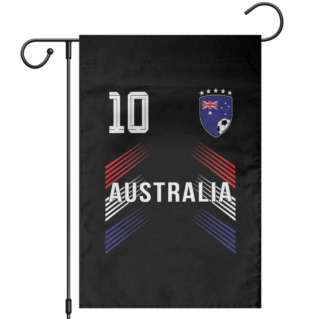 Australia Soccer Sports Graphic Number 10 Jersey Style Garden Flag Proud Australian Football Fans Game Day Pride TS02 Black Print Your Wear