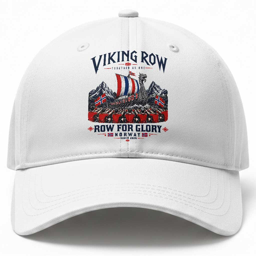 Viking Row Ro Ro Norway Norge Norwegian Flag Baseball Cap Row For Glory Norway Together As One Retro Football Fans TS02 Print Your Wear