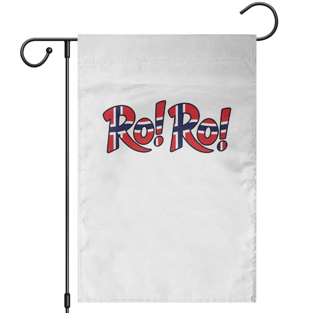 Funny Norway Flag Ro Ro Typography Graphic Garden Flag Norge Norwegian Flag Football Fans TS02 White Print Your Wear