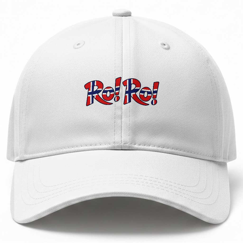Funny Norway Flag Ro Ro Typography Graphic Baseball Cap Norge Norwegian Flag Football Fans TS02 Print Your Wear