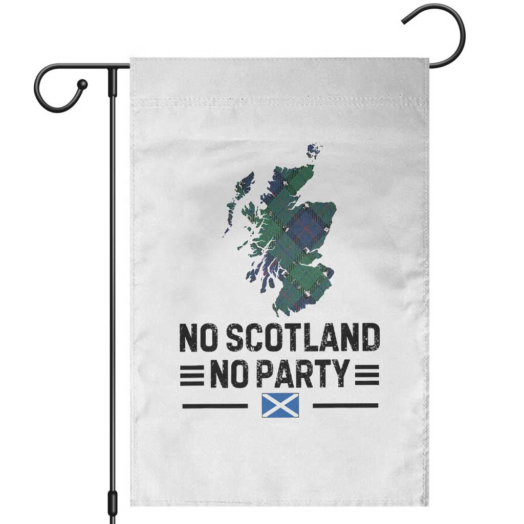 No Scotland No Party Tartan Plaid and Map Garden Flag Vintage Scottish Football Supporter Sports Fans Spirit TS02 White Print Your Wear