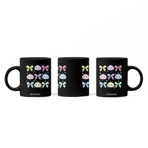 Kawaii Dumpling and Bows Aesthetic Graphic Coffee Mug Cute Pastel Bao Dim Sum Coquette Aesthetic TS02 Print Your Wear