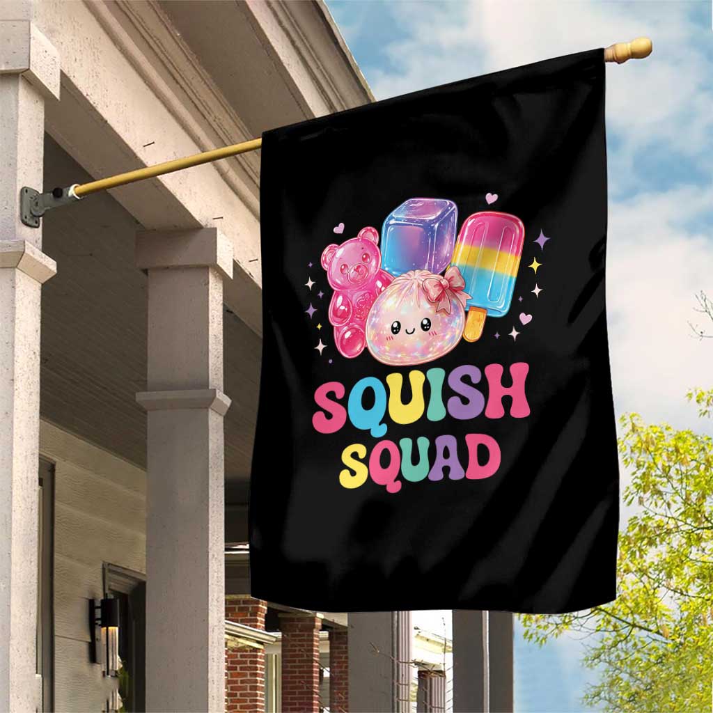 Squish Squad Kawaii Glitter Dumpling and Candy Graphic Garden Flag Cute Gummy Bear Popsicle TS02 Print Your Wear