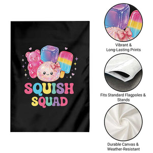 Squish Squad Kawaii Glitter Dumpling and Candy Graphic Garden Flag Cute Gummy Bear Popsicle TS02 Print Your Wear
