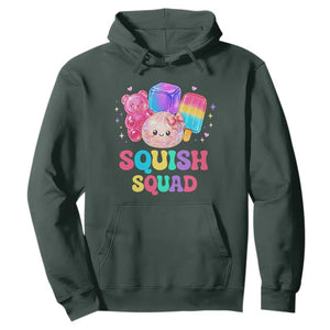 Squish Squad Kawaii Glitter Dumpling and Candy Graphic Hoodie Cute Gummy Bear Popsicle TS02 Dark Forest Green Print Your Wear