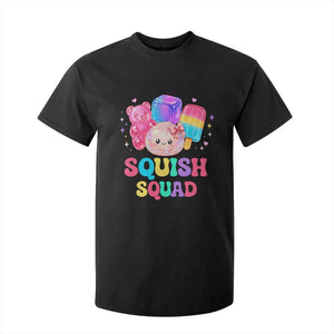 Squish Squad Kawaii Glitter Dumpling and Candy Graphic T Shirt For Kid Cute Gummy Bear Popsicle TS02 Black Print Your Wear
