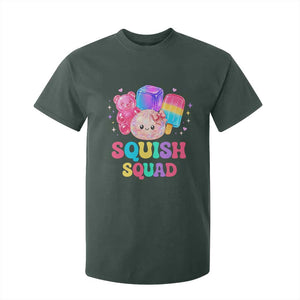 Squish Squad Kawaii Glitter Dumpling and Candy Graphic T Shirt For Kid Cute Gummy Bear Popsicle TS02 Dark Forest Green Print Your Wear