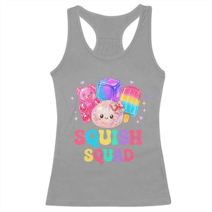Squish Squad Kawaii Glitter Dumpling and Candy Graphic Racerback Tank Top Cute Gummy Bear Popsicle TS02 Sport Gray Print Your Wear
