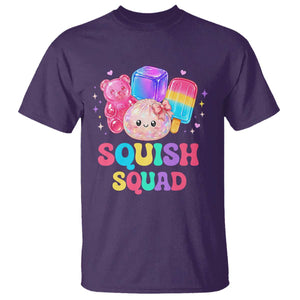 Squish Squad Kawaii Glitter Dumpling and Candy Graphic T Shirt Cute Gummy Bear Popsicle TS02 Purple Print Your Wear