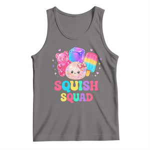 Squish Squad Kawaii Glitter Dumpling and Candy Graphic Tank Top Cute Gummy Bear Popsicle TS02 Deep Heather Print Your Wear