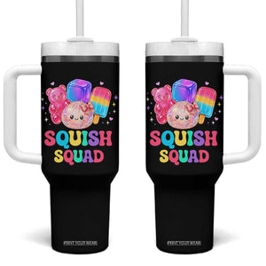 Squish Squad Kawaii Glitter Dumpling and Candy Graphic Tumbler With Handle Cute Gummy Bear Popsicle TS02 One Size: 40 oz Black Print Your Wear
