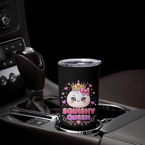Squishy Queen Kawaii Glitter Dumpling Graphic Tumbler Cup Cute Tiara Crown and Pink Bow TS02 Print Your Wear