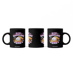 In My Dumpling Era Kawaii Pastel Graphic Coffee Mug Retro Groovy Glitter Bao Steamer Basket TS02 Print Your Wear