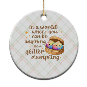 Be A Glitter Dumpling Kawaii Graphic Ceramic Ornament In A World Squish Squad Mystery Box TS02 1pc Christmas Plaid Print Your Wear