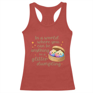 Be A Glitter Dumpling Kawaii Graphic Racerback Tank Top In A World Squish Squad Mystery Box TS02 Red Print Your Wear