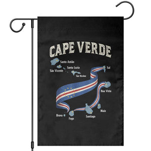 Cape Verde Islands Map National Flag Garden Flag Cabo Verde Archipelago Geography Pride TS02 Black Print Your Wear