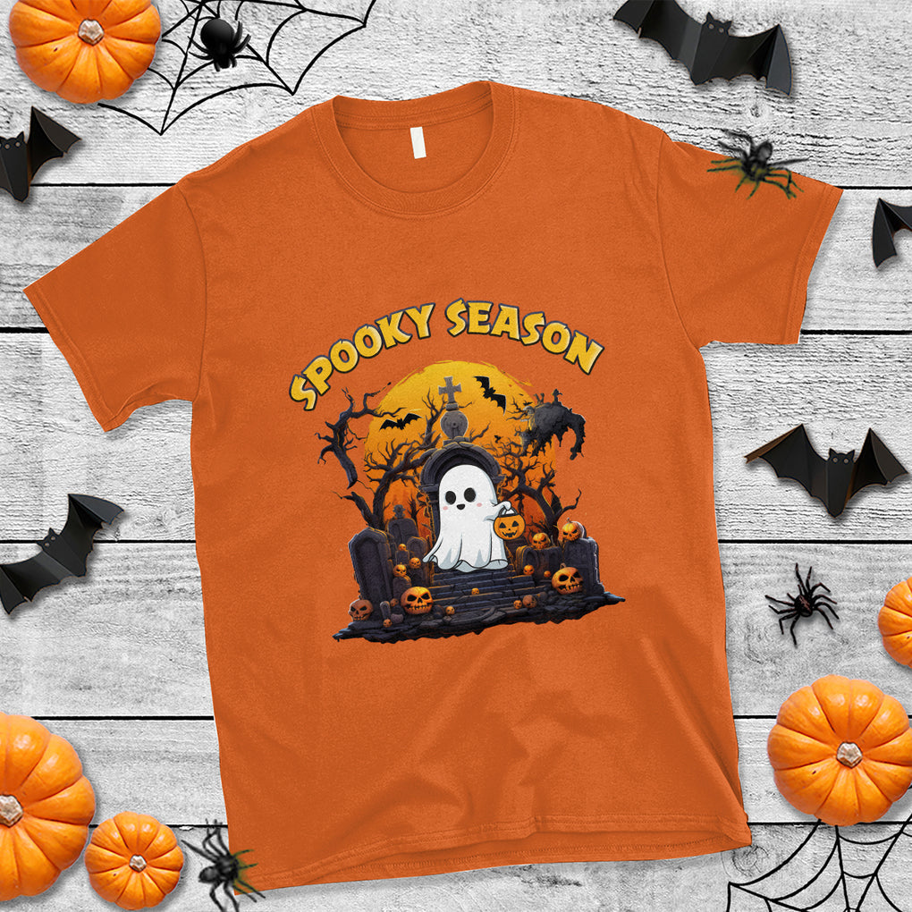 Spooky Season Ghost Boo Scary Night Halloween Costume T Shirt TS02 Printyourwear
