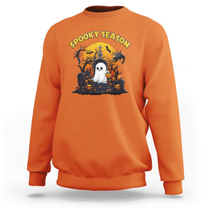 Spooky Season Ghost Boo Scary Night Halloween Costume Sweatshirt TS02 Printyourwear