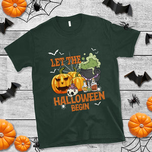 Let The Halloween Begin Scary Pumpkin Halloween Costume T Shirt TS02 Printyourwear
