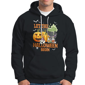 Let The Halloween Begin Scary Pumpkin Halloween Costume Hoodie TS02 Purple Printyourwear