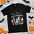 There's Some Horrors In This House Ghosts Pumpkin Halloween T Shirt TS02 Purple Printyourwear