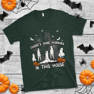 There's Some Horrors In This House Ghosts Pumpkin Halloween T Shirt TS02 Printyourwear