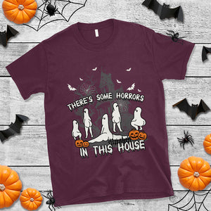 There's Some Horrors In This House Ghosts Pumpkin Halloween T Shirt TS02 Printyourwear