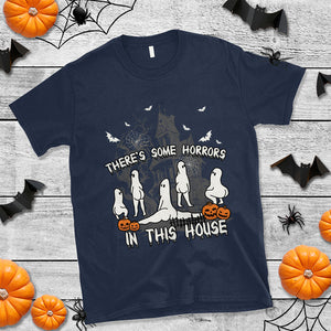 There's Some Horrors In This House Ghosts Pumpkin Halloween T Shirt TS02 Printyourwear