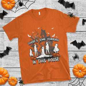 There's Some Horrors In This House Ghosts Pumpkin Halloween T Shirt TS02 Printyourwear