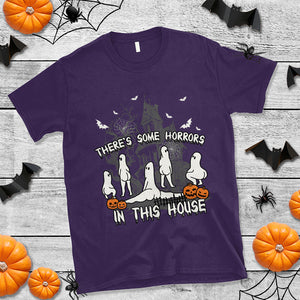 There's Some Horrors In This House Ghosts Pumpkin Halloween T Shirt TS02 Printyourwear