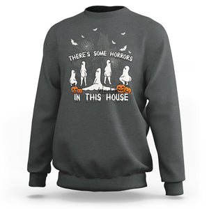 There's Some Horrors In This House Ghosts Pumpkin Halloween Sweatshirt TS02 Printyourwear