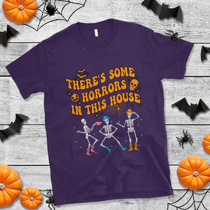 There's Some Horrors In This House Spooky Halloween Skeleton T Shirt TS02 Printyourwear