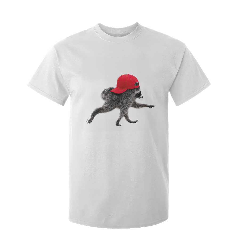 Funny Jimothy Raccoon Wearing Red Cap Graphic T Shirt For Kid Viral Seattle Trash Panda Feral Legend TS02 White Print Your Wear