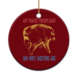 Funny Jimothy Meme Back Pain Humor Ceramic Ornament My Back Problems Do Not Define Me Viral Seattle Raccoon TS02 1pc Red Print Your Wear